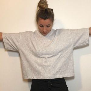 NWT Oversized Baggy Crop Tee Topshop US 4-6